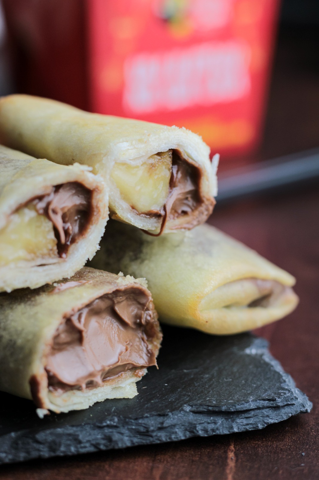 Rolinho de Avelã e Banana